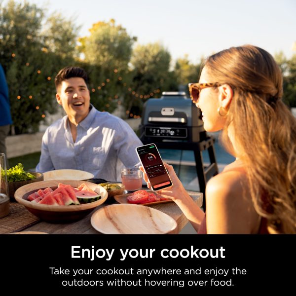 Woodfire ProConnect XL 180 sq in 1760 Watts Electric Outdoor Grill, Real Wood Pellet Flavor