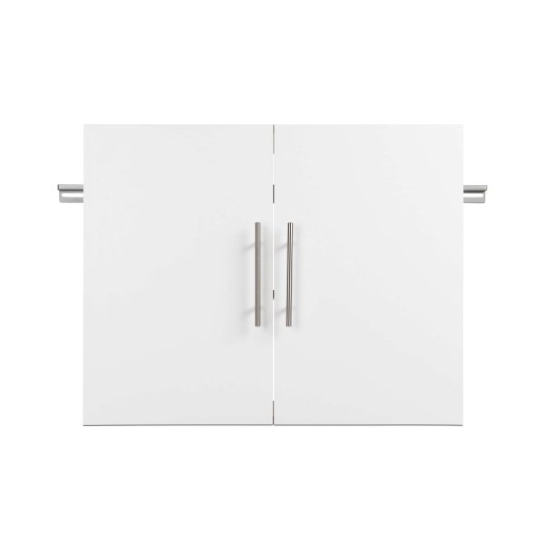HangUps 30-in W x 72-in H Wood Composite White Wall-mount Utility Storage Cabinet