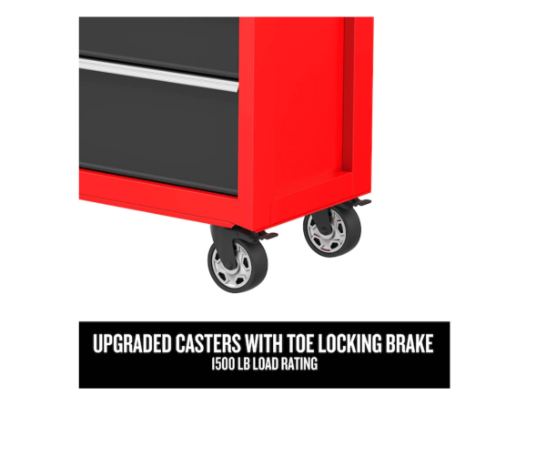 CMST98273RB 2000 Series 52-in W x 37.5-in H 10-Drawer Steel Rolling Tool Cabinet (Red)