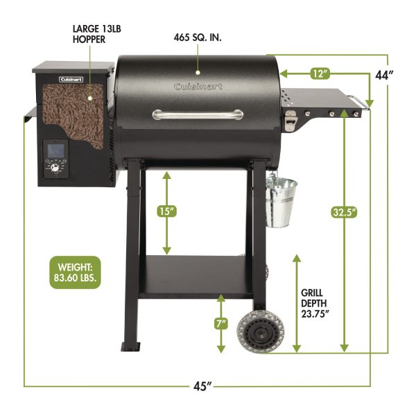 465-Sq. in. Wood Pellet Grill and Smoker