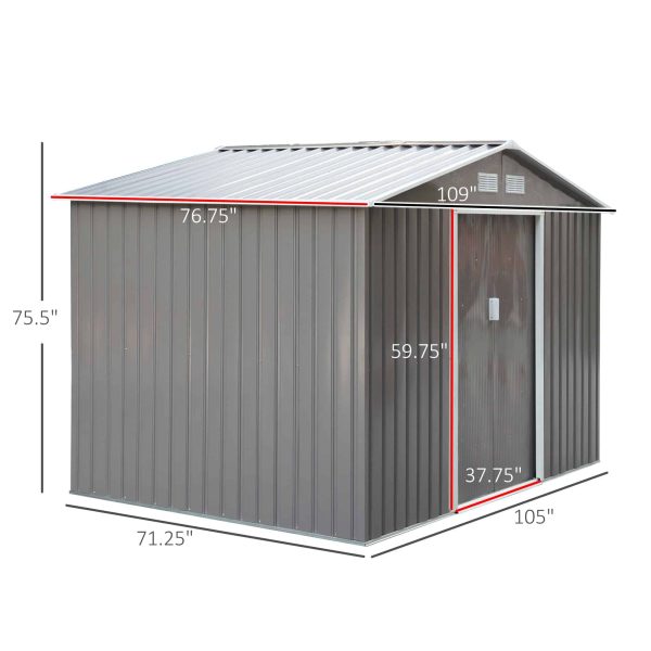 Vinyl-coated Steel Storage Shed