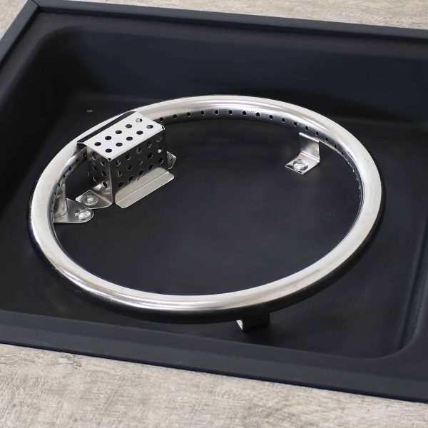 Decor 28-in W 40000-BTU Brown Portable Steel Propane Gas Fire Pit Table