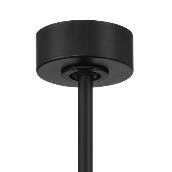 Vieja 54  Inspirit Matte Black LED Damp Remote Ceiling Fan