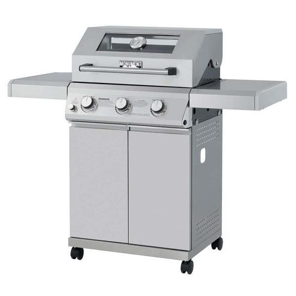 Clearview Stainless Steel 3-Burner Liquid Propane Gas Grill