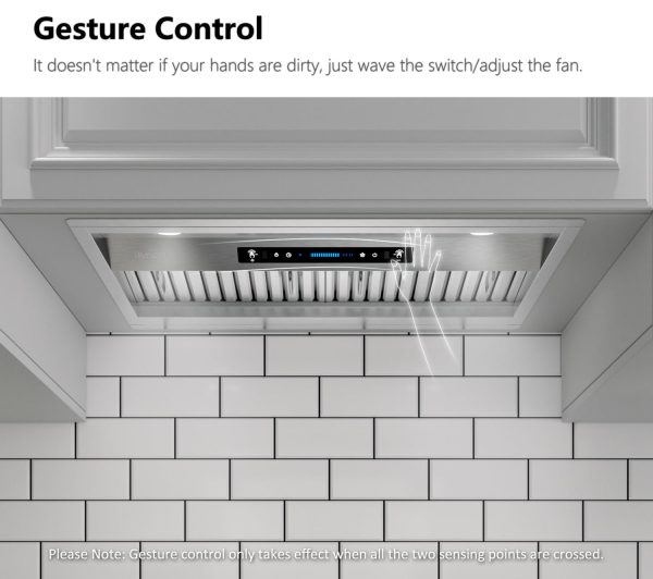 IKTCH 30 inch Built-in/Insert Range Hood 900 CFM, Ducted/Ductless Convertible Duct, Stainless Steel Kitchen Vent Hood