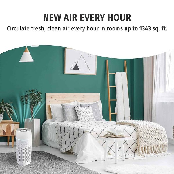 HOMEDICS 3-Speed Ionic White HEPA Air Purifier ENERGY STAR (Covers: 266-sq ft)