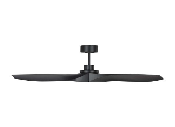 Generation Lighting Collins Coastal 52 Smart 52-in Midnight Black Indoor/Outdoor Ceiling Fan and Remote (3-Blade)