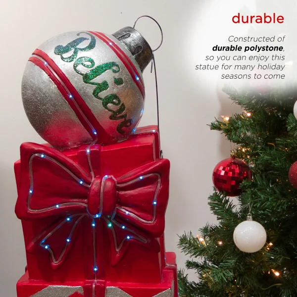 Corporation 37-in Lighted Gift Box Battery-operated Christmas Decor