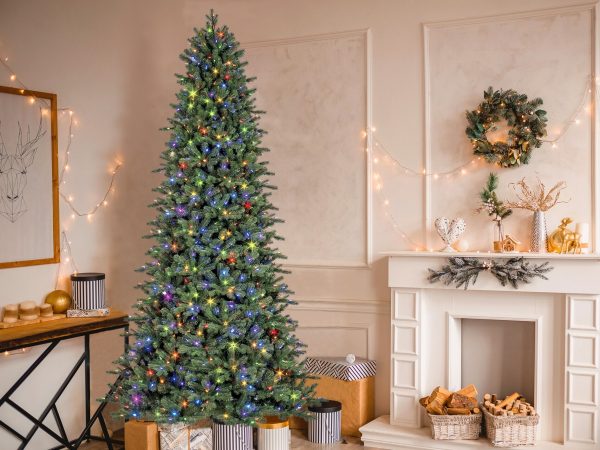 9-ft Norway Fir Pre-lit LED Artificial Christmas Tree