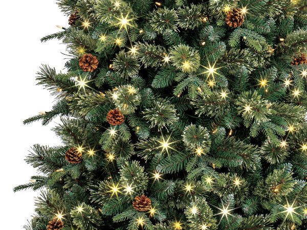 9-ft High Ridge Pine Pre-lit LED Artificial Christmas Tree