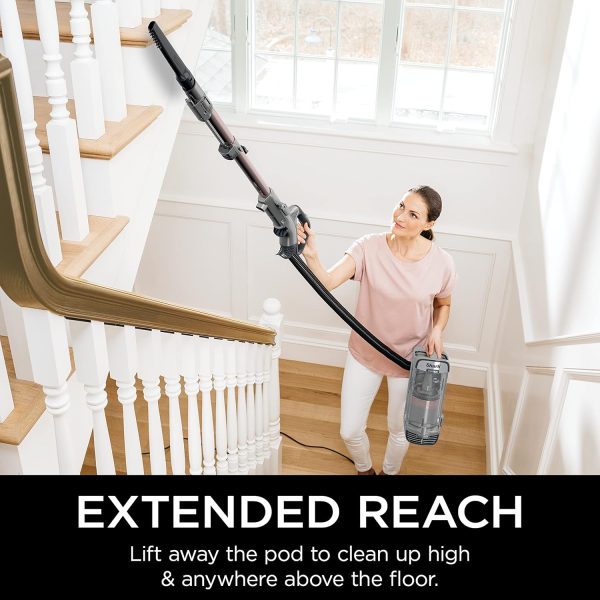 AZ2002 Vertex Powered Lift-Away Upright Vacuum, Silver/Rose Gold
