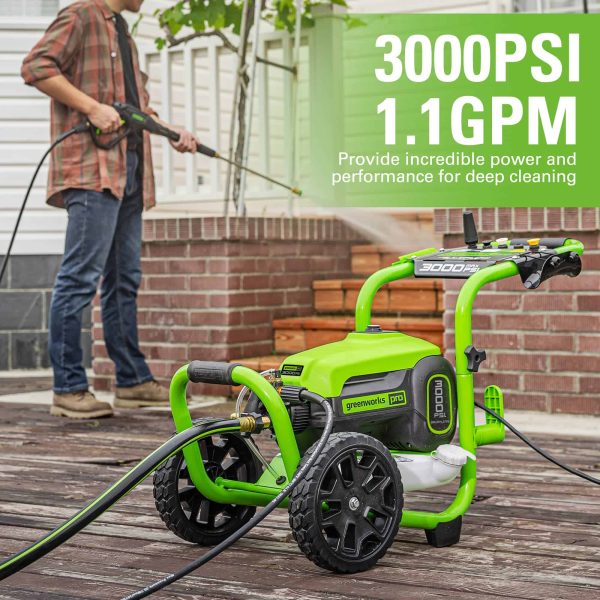 3000 PSI (1.1 GPM) TruBrushless Electric Pressure Washer (PWMA Certified)