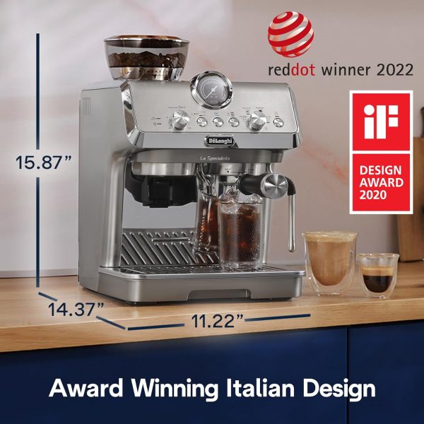 La Specialista Arte Evo Espresso Machine with Cold Brew   Stainless Steel