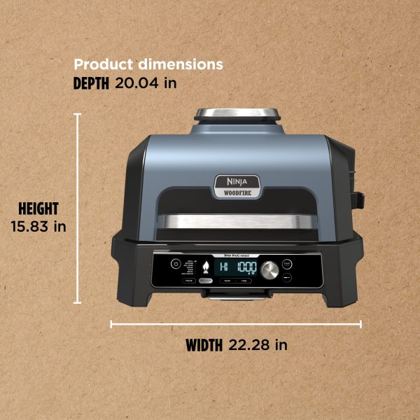 Woodfire ProConnect XL 180 sq in 1760 Watts Electric Outdoor Grill, Real Wood Pellet Flavor