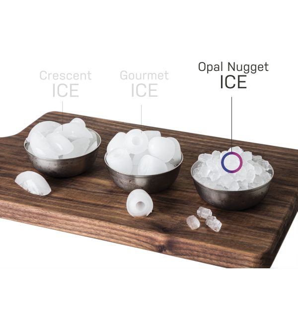 Profile Opal Nugget Ice Maker + Side Tank, Makes up to 24lbs per day, Countertop Icemaker, Stainless Steel