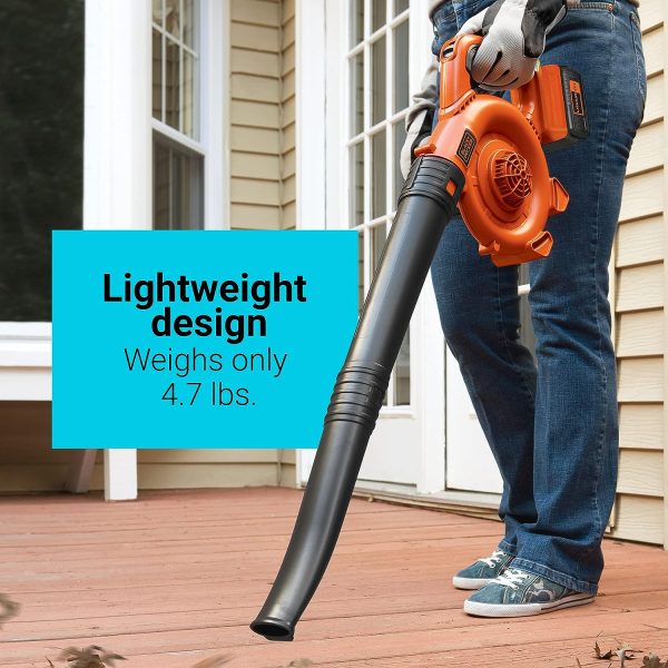 40V MAX Cordless Blower, Hard Surface Sweeper, Variable Speed Up To 120 MPH, Tool Only (LSW36B)