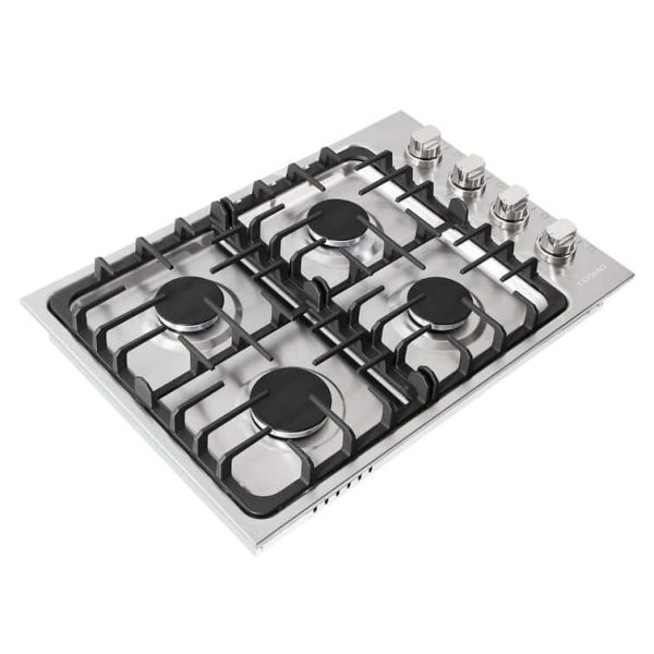 30  Stainless Steel Gas 4 Burner Cooktop