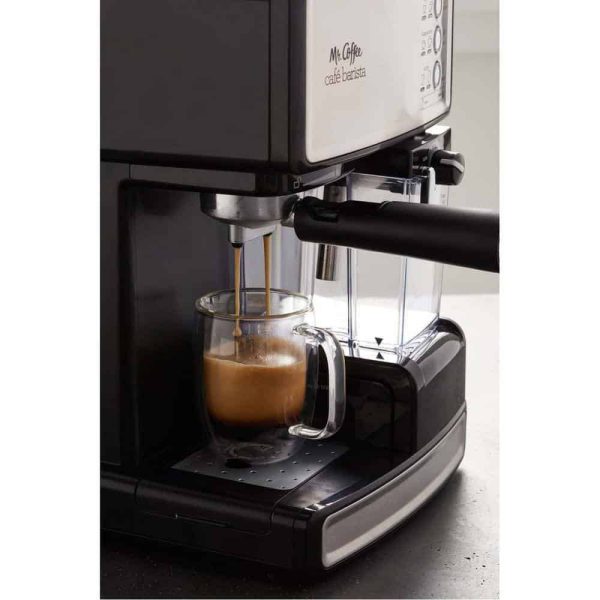 Mr. Coffee  1-Cup Cafe Barista in Black Stainless Steel