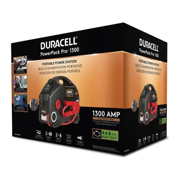 Duracell DR1300PWR PowerPack Pro 600-Watt Jump Starter Inverter and Air Compressor