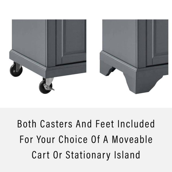CROSLEY FURNITURE  Avery Grey Kitchen Island