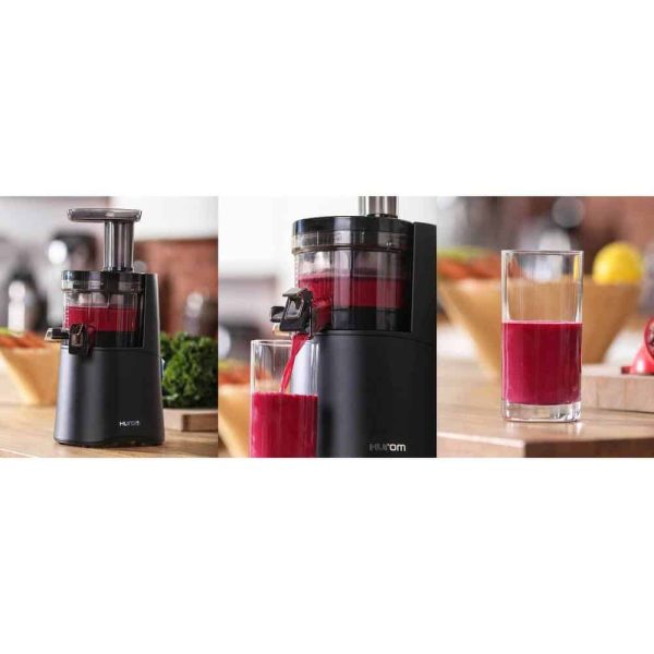 Hurom  H-AA 16.9 fl. oz. Matte Black Slow Juicer with Slow Squeeze Technology