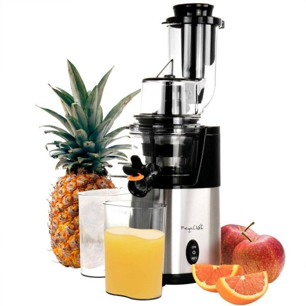 MegaChef 985117796M Pro Stainless Steel Slow Juicer