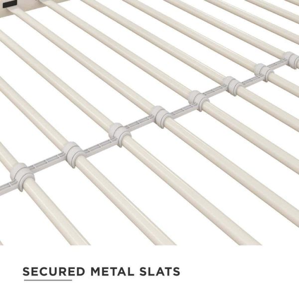 DHP  Cormac White Metal Twin/Full Triple Bunk Bed